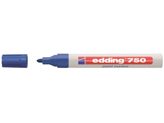 Paintmarker edding 750 oliebasis 2-4mm blauw