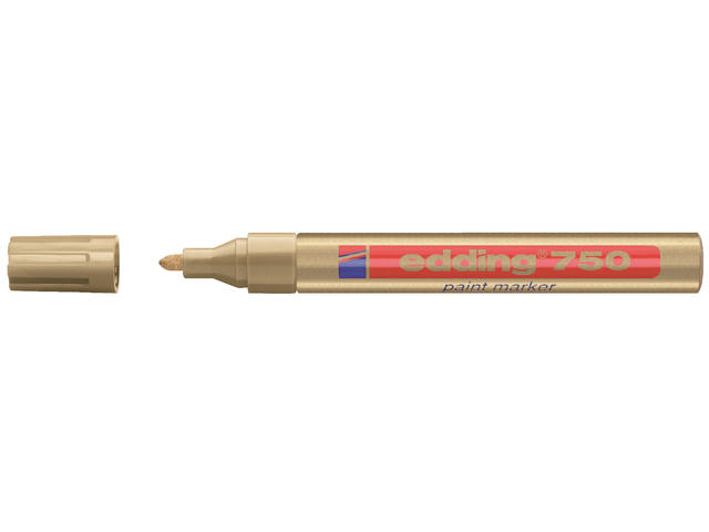 Paintmarker edding 750 oliebasis 2-4mm goud