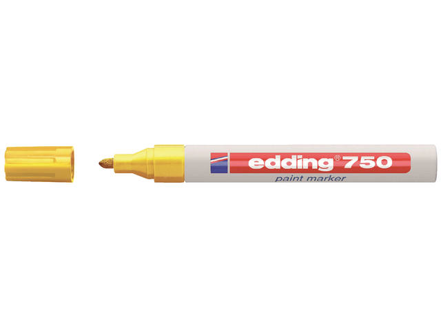 Paintmarker edding 750 oliebasis 2-4mm geel