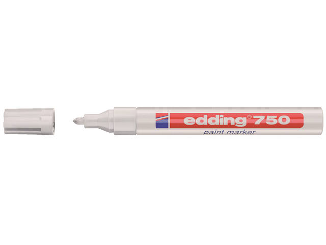 Paintmarker edding 750 oliebasis 2-4mm wit