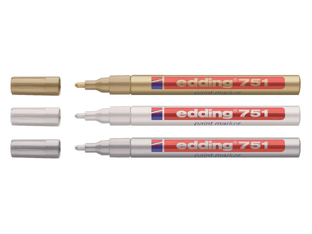 Paintmarker edding 751 oliebasis 1-2mm goud