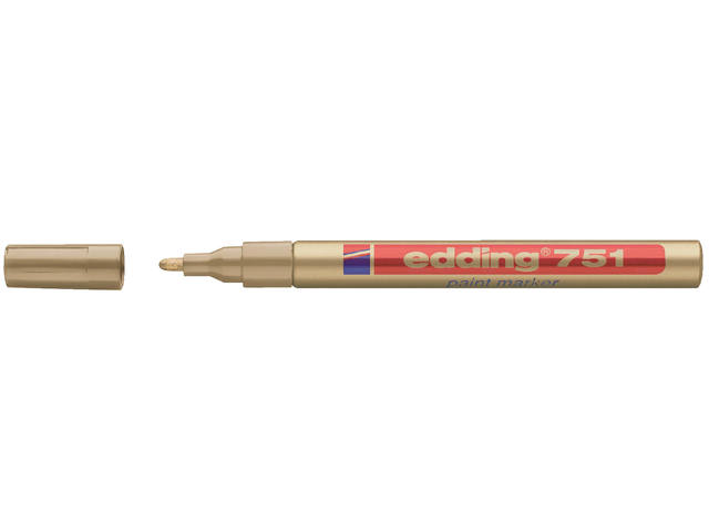 Paintmarker edding 751 oliebasis 1-2mm goud