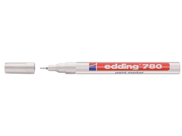 Paintmarker edding 780 oliebasis 0.8mm wit bls