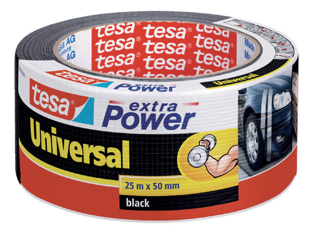 Duct tape tesa extra Power Uni 25mx50mm zwart