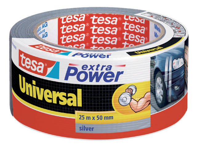 Duct tape tesa extra Power Uni 25mx50mm grijs