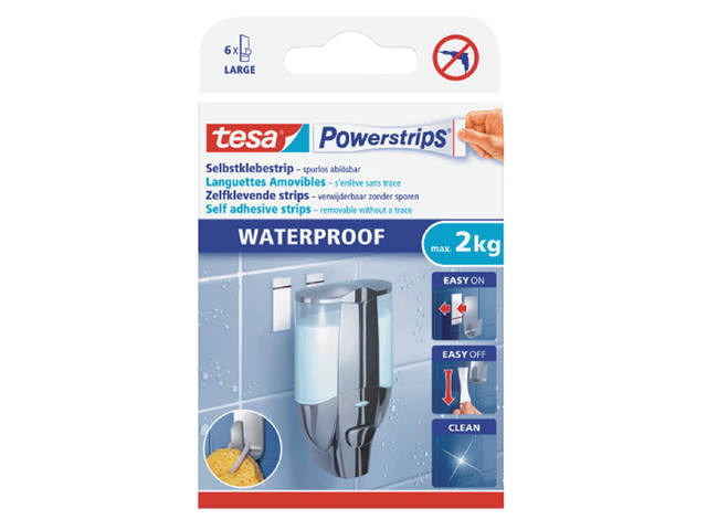 Kleefstrips Tesa Powerstrips waterproof LARGE 2kg