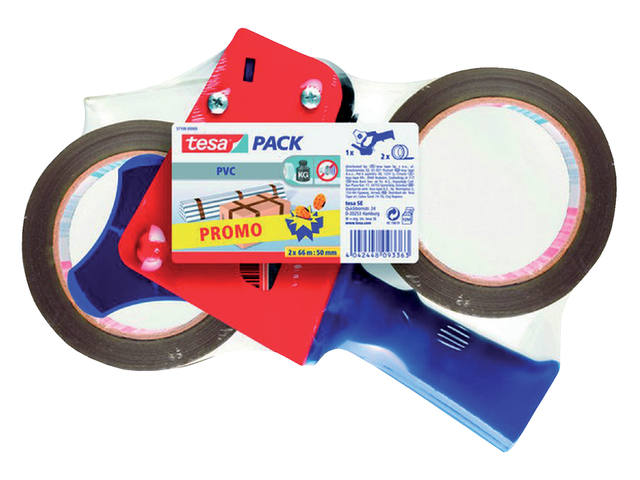 Verpakkingstape tesapack Ultra 66mx50mm pvc + disp