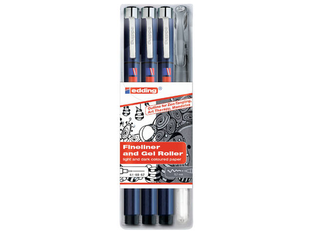 Viltstift edding 1800/2185/4S tangle assorti