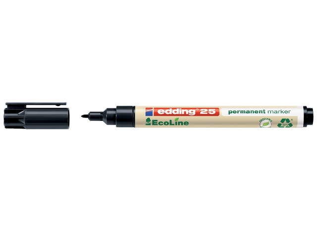 Viltstift edding 25 Eco rond 1mm zwart