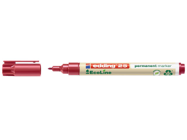 Viltstift edding 25 Eco rond 1mm rood