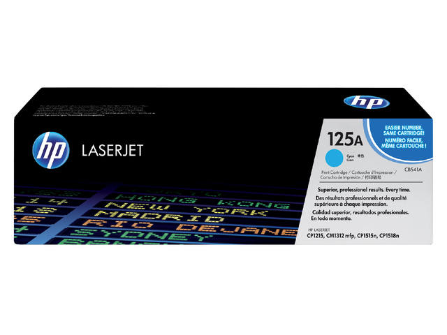 Tonercartridge HP CB541A 125A blauw