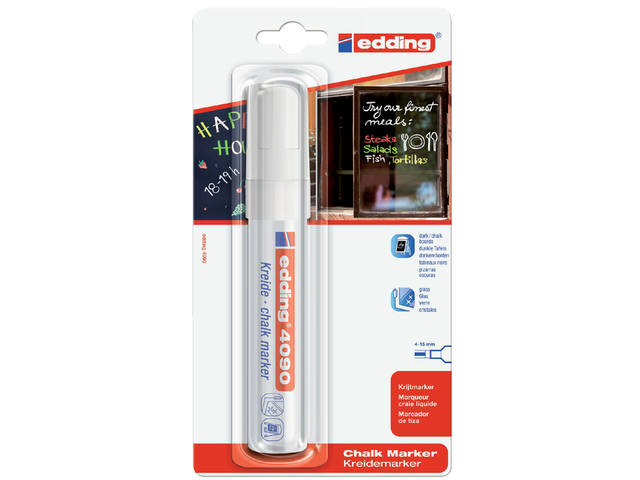 Krijtstift edding 4090 window blok 4-15mm wit