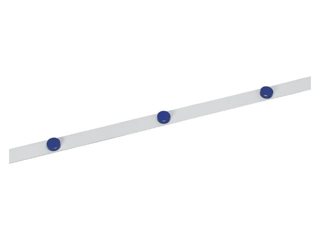 Metaalband MAUL 1mx35mm zelfklevend wit + magneten