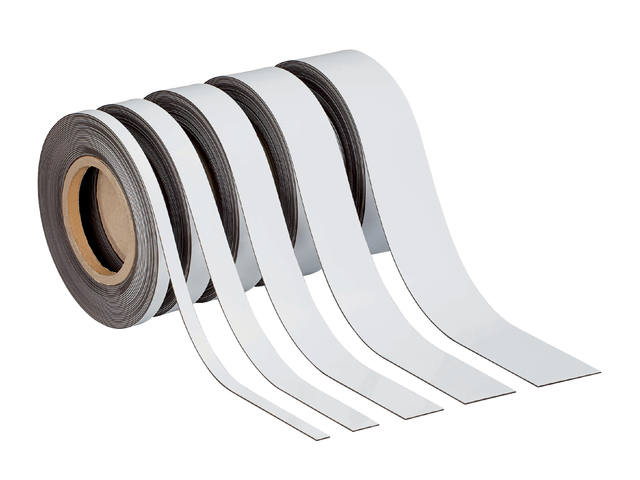 Magneetband MAUL beschrijfbaar 10mx50mmx1mm wit