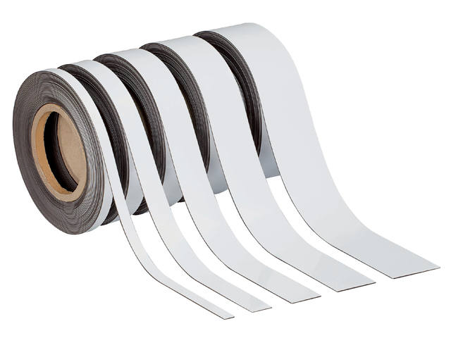 Magneetband MAUL beschrijfbaar 10mx20mmx1mm wit