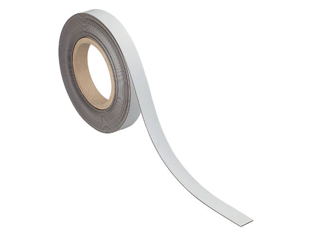 Magneetband MAUL beschrijfbaar 10mx20mmx1mm wit