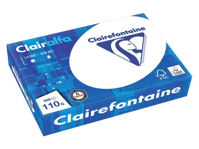 Kopieerpapier Clairefontaine Clairalfa A4 110gr wt