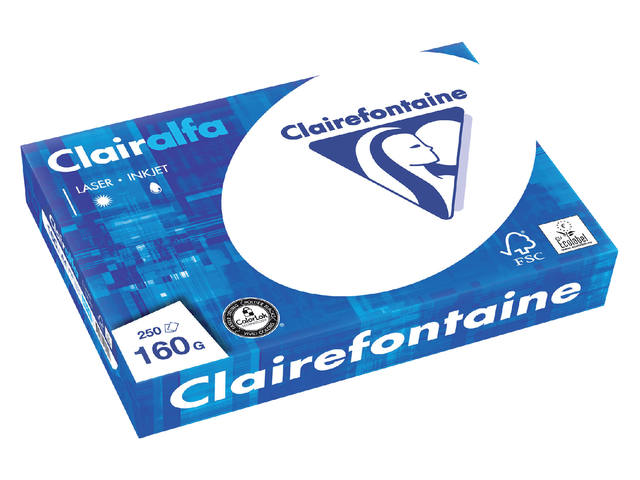 Kopieerpapier Clairefontaine Clairalfa A4 160gr wt