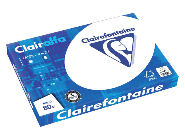 Kopieerpapier Clairefontaine Clairalfa A3 80gr wt