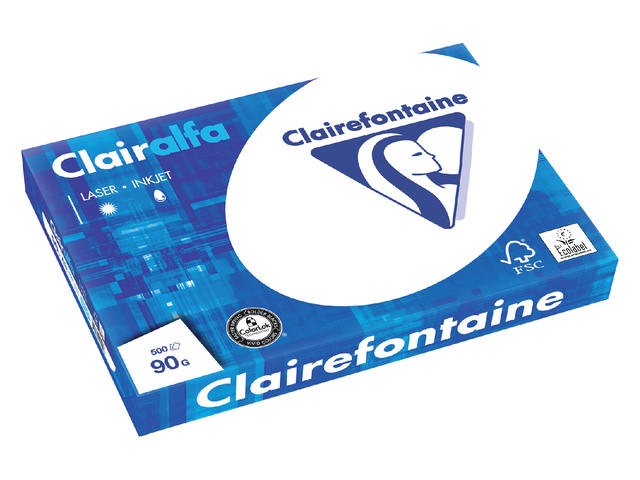 Kopieerpapier Clairefontaine Clairalfa A3 90gr wt