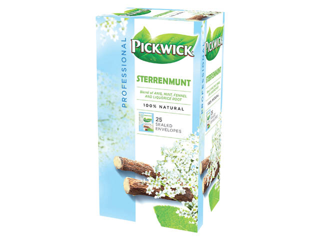 Thee Pickwick sterrenmunt 25x2gr met envelop