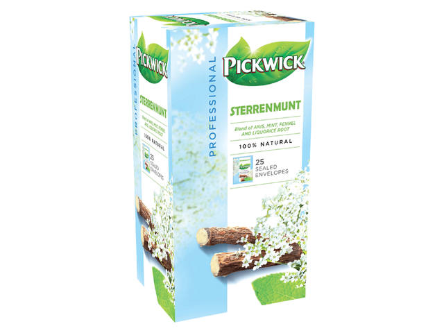 Thee Pickwick sterrenmunt 25x2gr met envelop