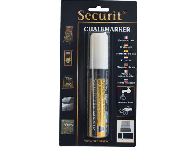 KRIJTSTIFT SECURIT SMA-720 BLOKPUNT 7-15MM WIT