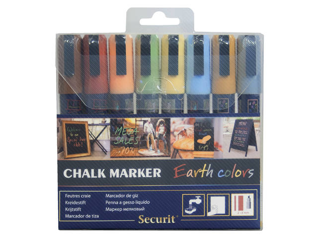 Krijtstift Securit SMA-510 schuin 2-6mm Earth
