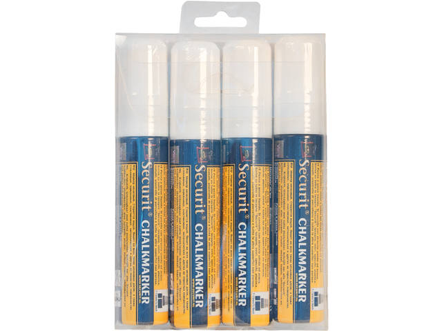 Krijtstift Securit SMA-720 blokpunt 7-15mm wit
