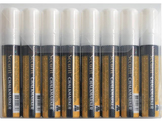 Krijtstift Securit SMA-720 blokpunt 7-15mm wit