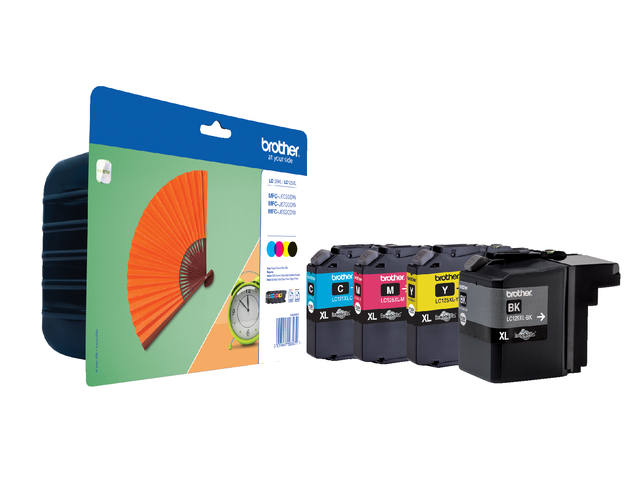 Inktcartridge Brother LC-129XLVALBP zw +3kleuren