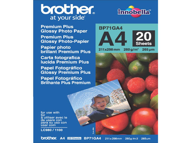 Fotopapier Brother BP-71 A4 260gr glans
