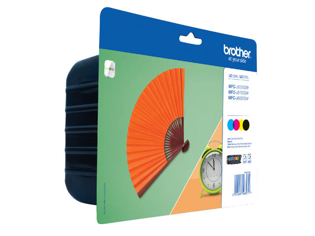 Inktcartridge Brother LC-129XLVALBP zw +3kleuren