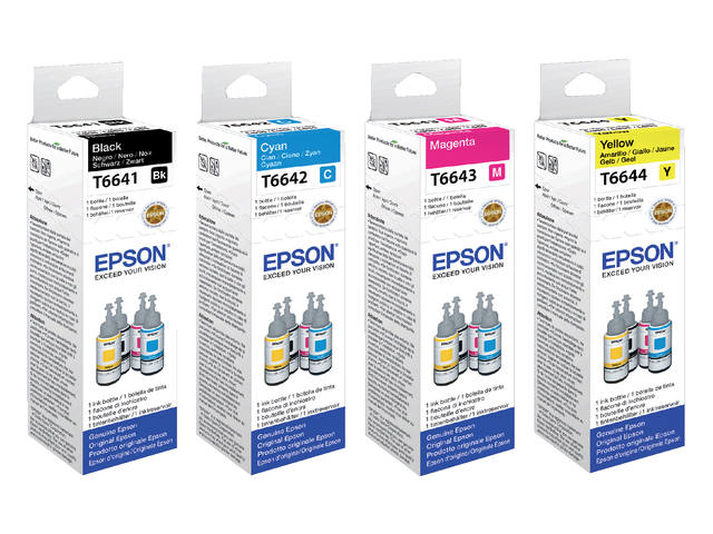 Navulinkt Epson T6641 zwart
