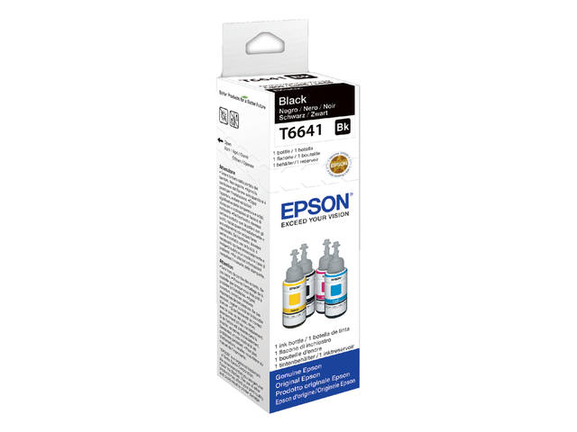 Navulinkt Epson T6641 zwart