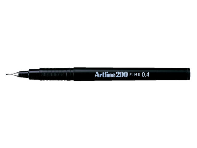 Fineliner Artline 200 rond F zwart