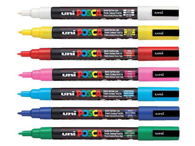 Paintmarker Uni POSCA PC3M F grijs