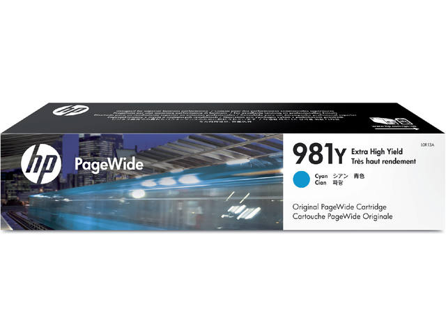 Inktcartridge HP L0R13A 981Y blauw