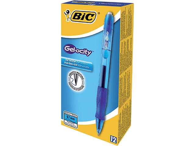 Gelschrijver Bic Gelocity M blauw