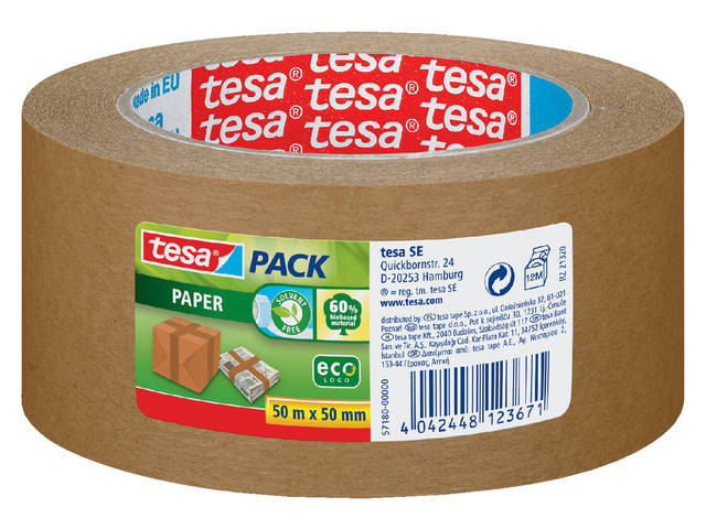 Verpaktape tesapack papier eco 50mm br