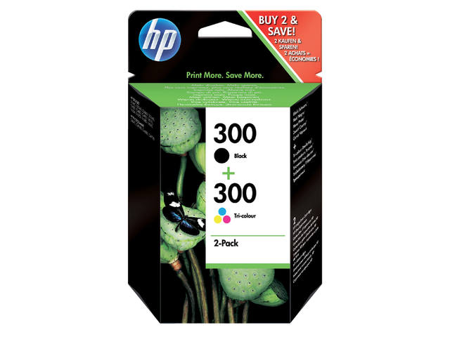 Inktcartridge HP CN637EE 300 zwart + kleur