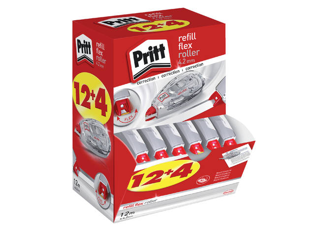 Correctietape Pritt navulbaar 4.2mmx12m 12+4