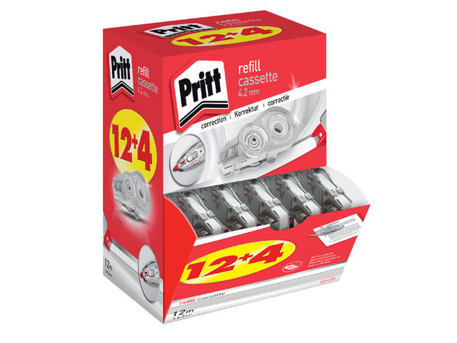 Correctietape navulling Pritt 4.2mmx12m promo