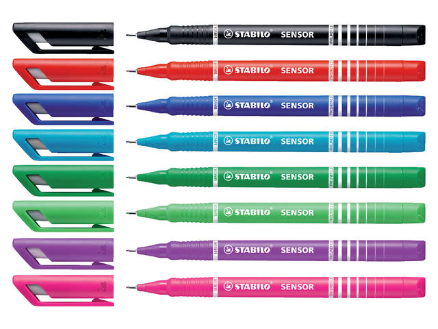 Fineliner STABILO Sensor 189/46 F zwart