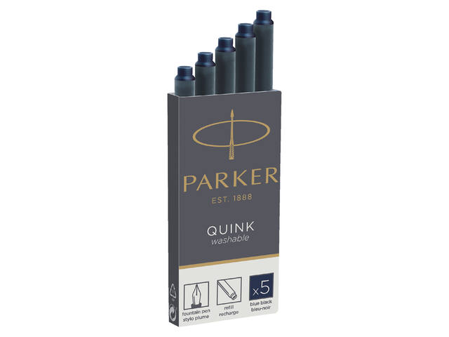 Inktpatroon Parker Quink blauwzwart