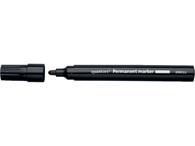 Viltstift Quantore perm rond 1-1.5mm zwart