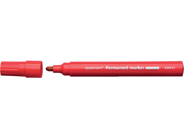 Viltstift Quantore perm rond 1-1.5mm rood