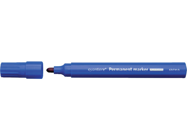 Viltstift Quantore perm rond 1-1.5mm blauw