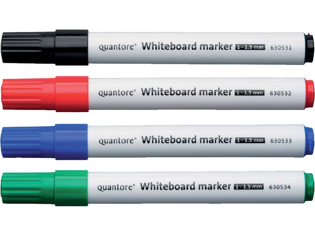 Whiteboardmarker Quantore whiteb rond 1-1.5mm ass