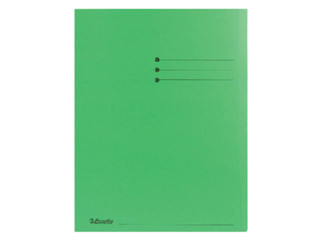 Vouwmap Esselte A4 overslag manilla 180gr groen